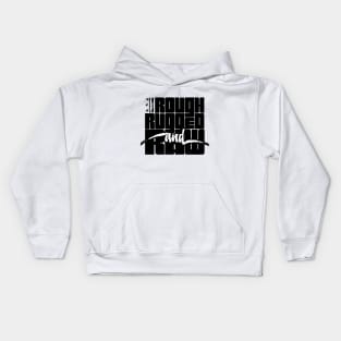 Rough, Rugged, and Raw - w/ Rugged Logo Kids Hoodie